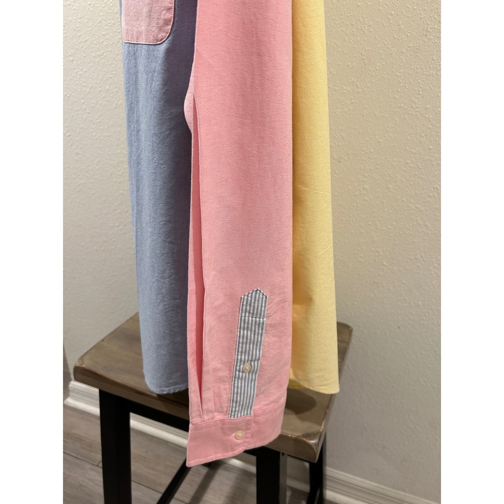Polo Ralph Lauren Mens XXL Colorblock Oxford Button Down Shirt Pastel Multi NEW - Picture 9 of 13